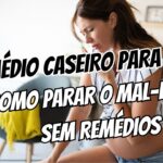Remédio caseiro para enjoo