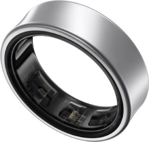 Samsung Galaxy Ring Tamanho 6, Monitor de treino, rastreador de sono, bateria de até 7 dias, Material em titânio - Titânio Prata