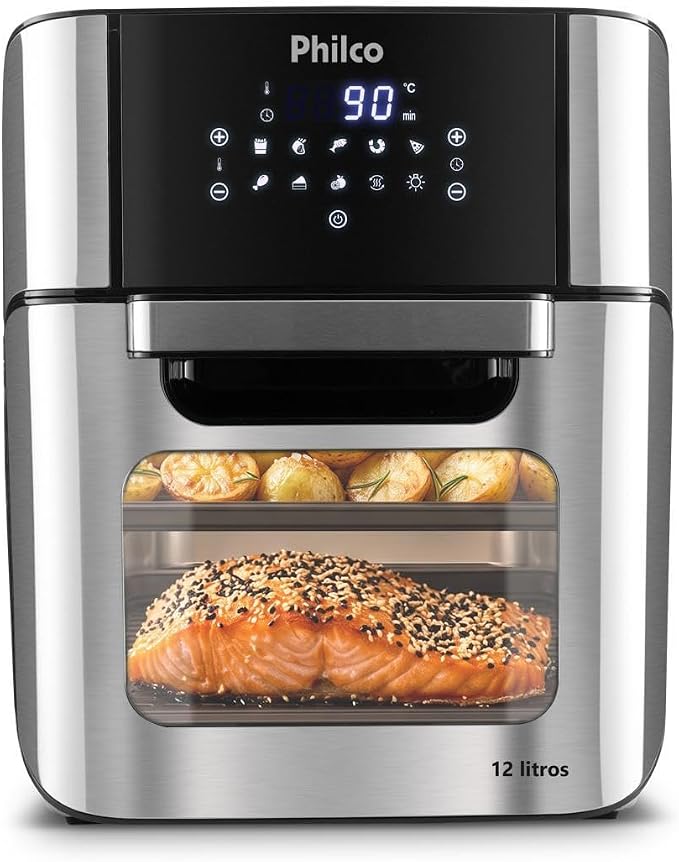 Philco Air Fry Oven PFR2200P 12L - air fryer até 500 reais 2 em 1